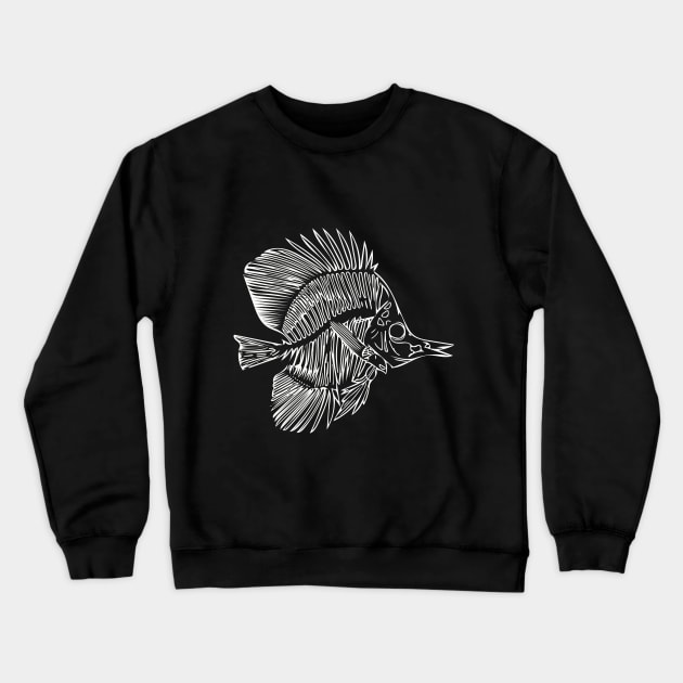 Fish Bones Crewneck Sweatshirt by LoraMaze